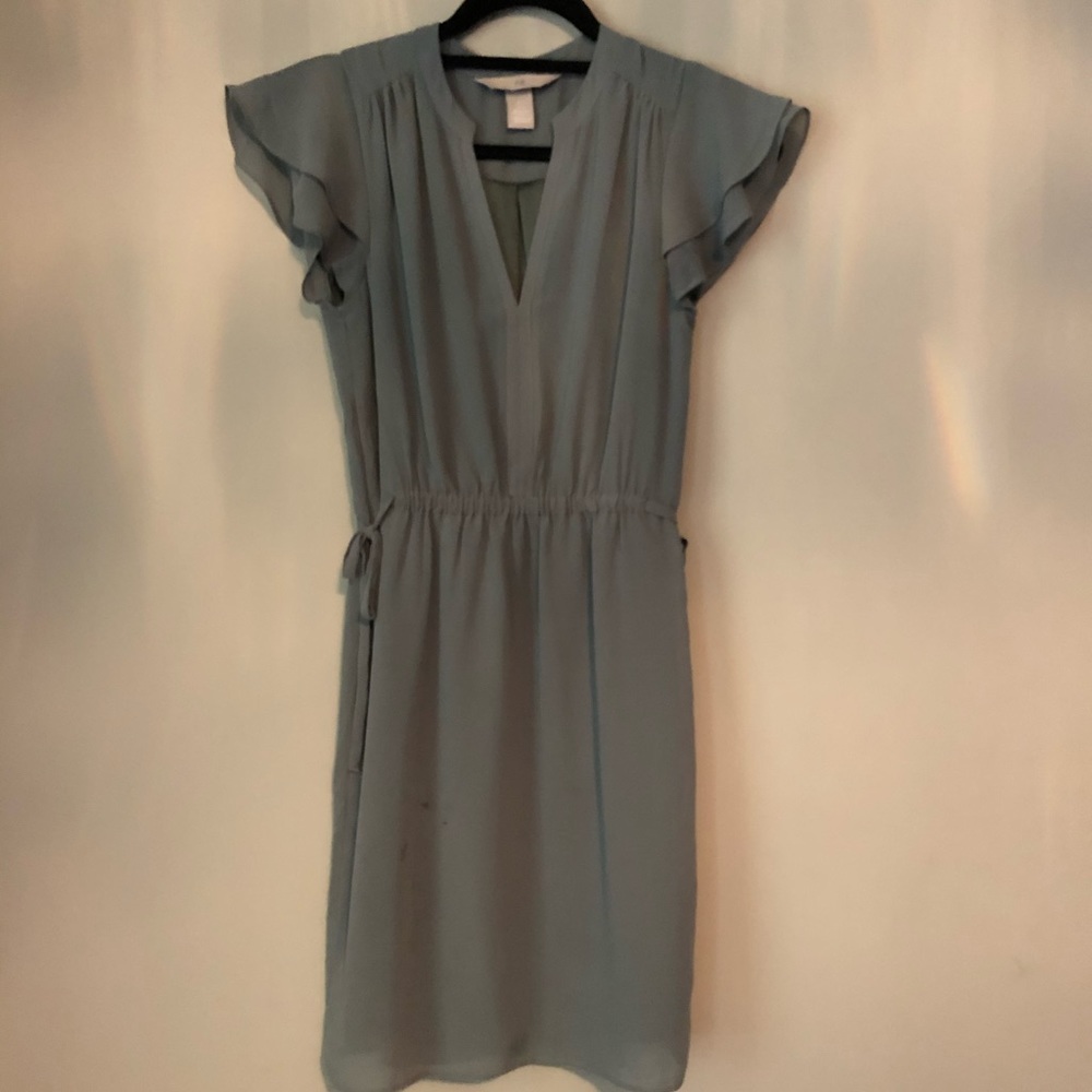 H & M olive green dress